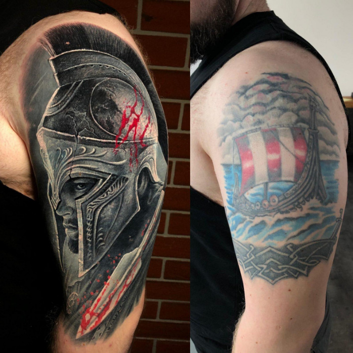 Cover Up Tattoo 300 Spartaner