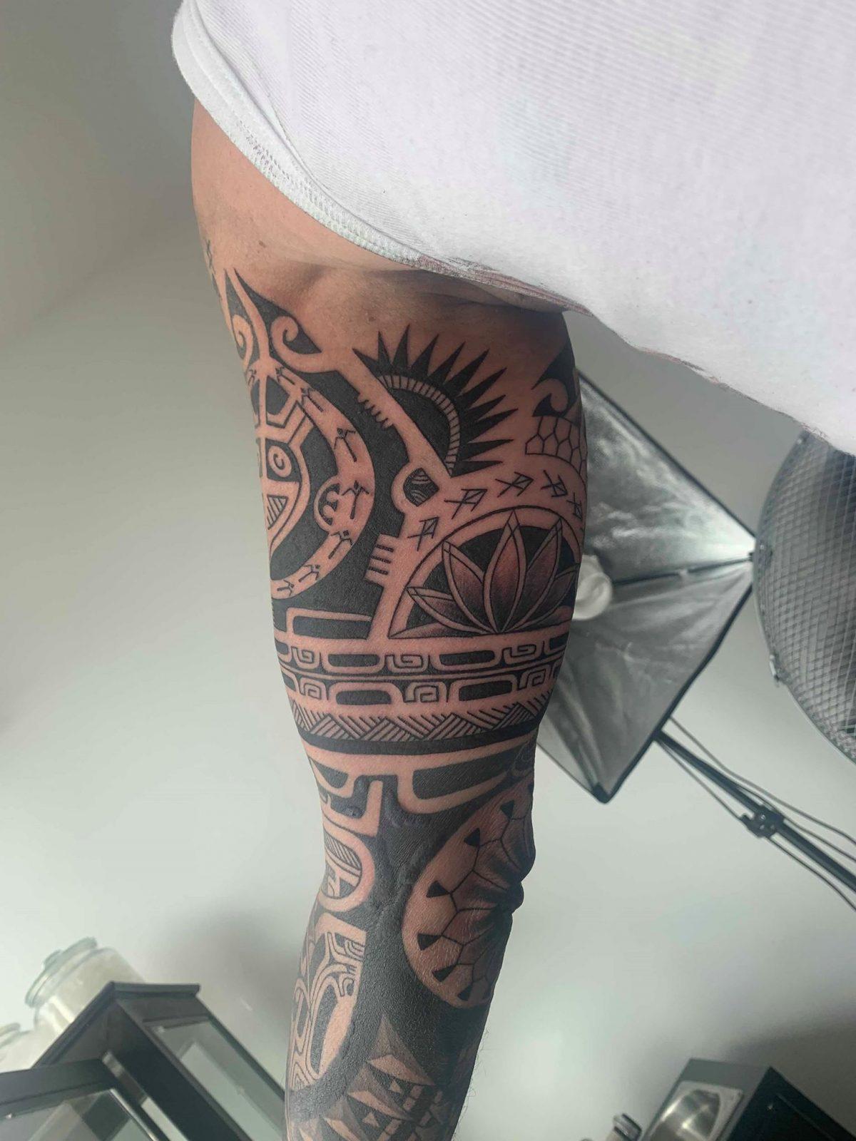 Maori Tattoo Linker kompletter Oberarm2