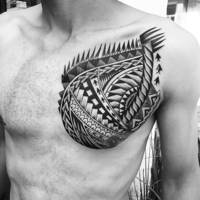 Maori Tattoo Rechte Brust1