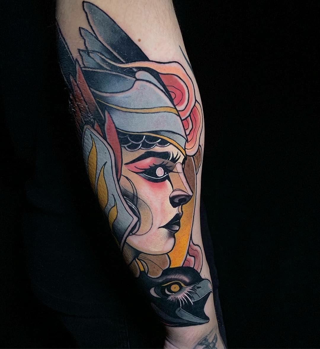 Mann oldschool unterarm tattoo tattoo arm