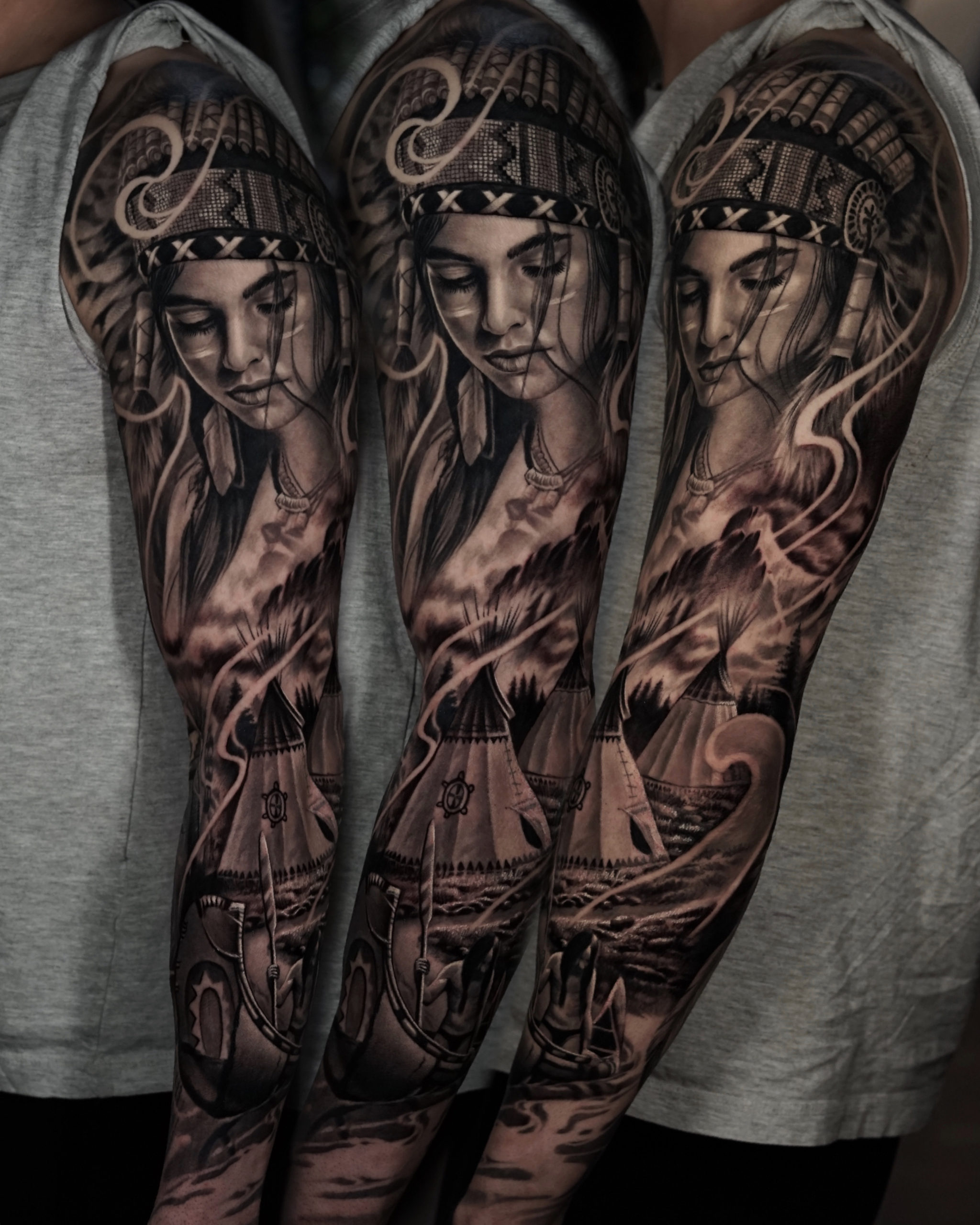 indianer-black-and-grey-tattoo